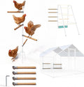 4pack Chicken Roosting Bars with Conectors, Adjustable & Replaceable Wood Bar (13" L)