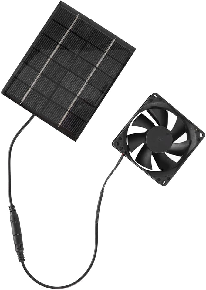 Solar Fan Kit Solar Panel Powered Exhaust Fan Solar Exhaust Fan Ventilation Fan for Greenhouse Chicken Coop