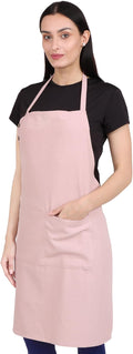 Kitchen Apron Cotton Waterdrop Resistant with adjustable Aprons for Women with Pockets 9 Color option Cooking