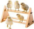 Chicken Perch for Coop -size13 L x 5.9" W x 6.5" H- Heavy Duty Poultry Roosting Bar with Natural Pine Wood-Durable Chicken Coop Accessories，Chick Perch Training Toys for Bird Baby Chicks Parrot