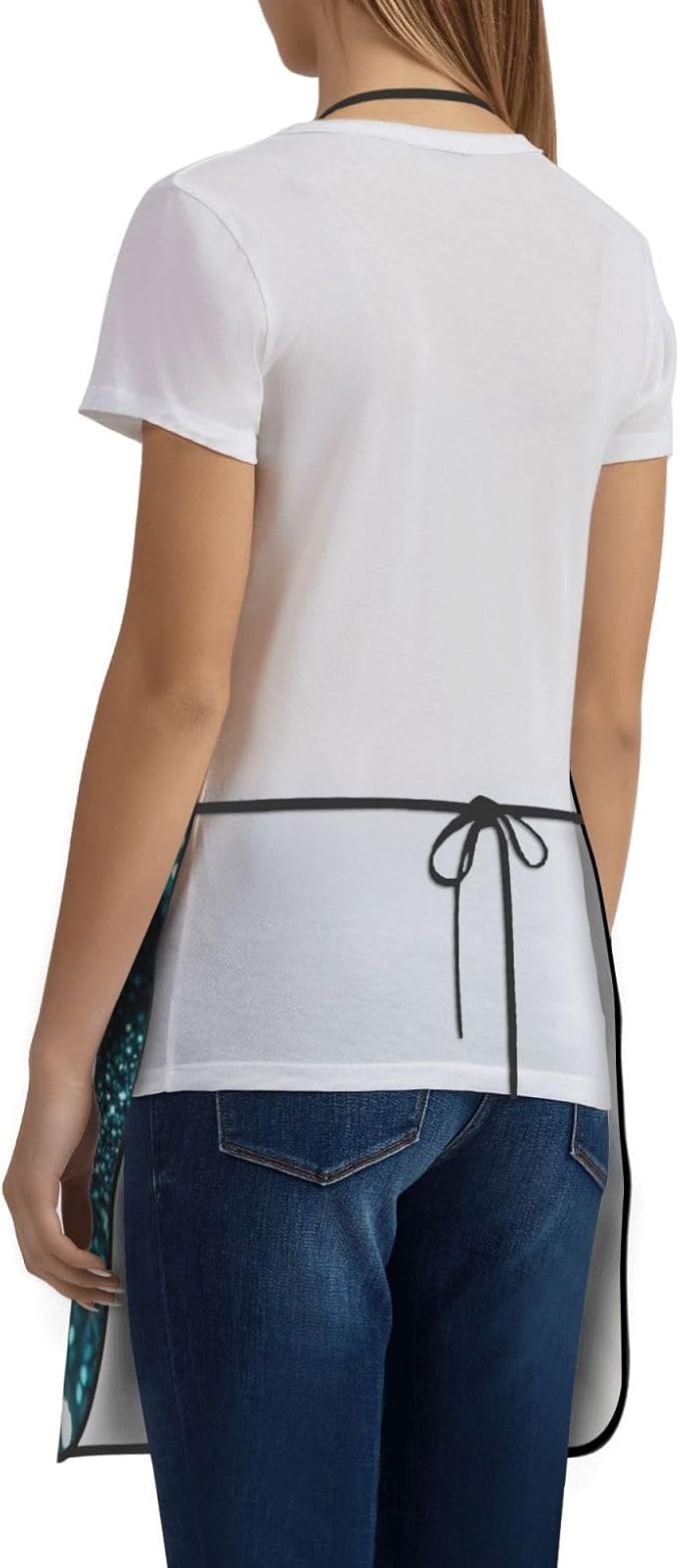 Waterproof Apron Adjustable Bib for Women Men Tractor farm Cooking Aprons Chef Bibs with 2 Pocket