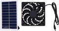 GOTOTOP Solar Exhaust Fan, Heat Dissipation Ventilation Fan Solar Panel for Chicken Coop Greenhouse Shed Pet House Window Exhaust