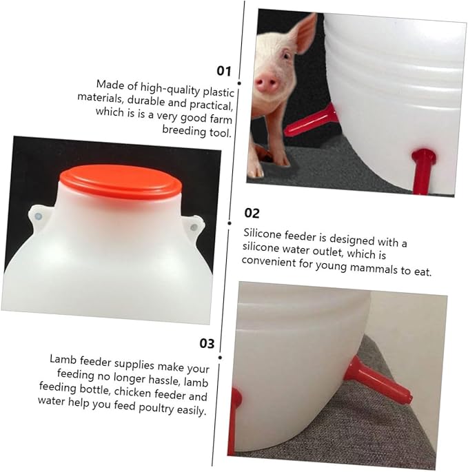 Lamb Milk Bucket Feeder Auto Nursing Machine for Sheep Easy to Install Farm Breeding 6 Nipples Included