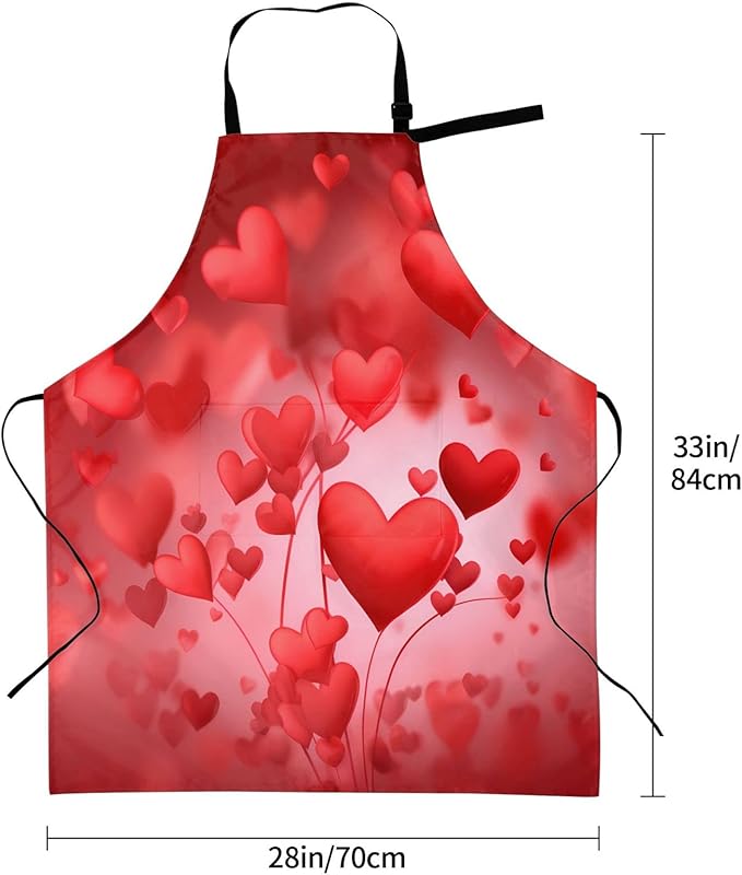 Shark Jumping Home Aprons 2 Pockets 33"×28" for Men Women, Ocean Sea Waterproof Kitchen Cooking Bib