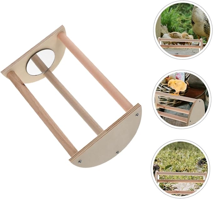Yardwe Chick Roosting Bar for Brooder Wooden Perch for Chickens Encourages Active Growth Durable Chicken Stand for Coop for Enhanced Wellbeing