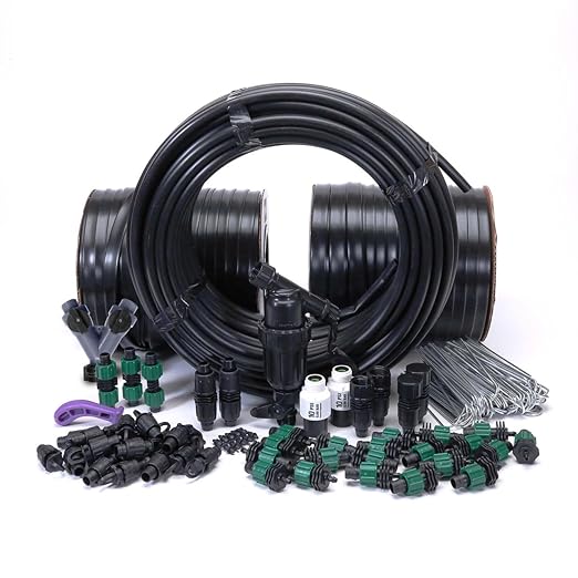 Dripworks Drip Tape Irrigation Kit for Watering Row Crops in Farms - Waters Upto 20 100' Rows (1/8 Acre) | Agricultural Grade Components | Trusted Brand Since 1991