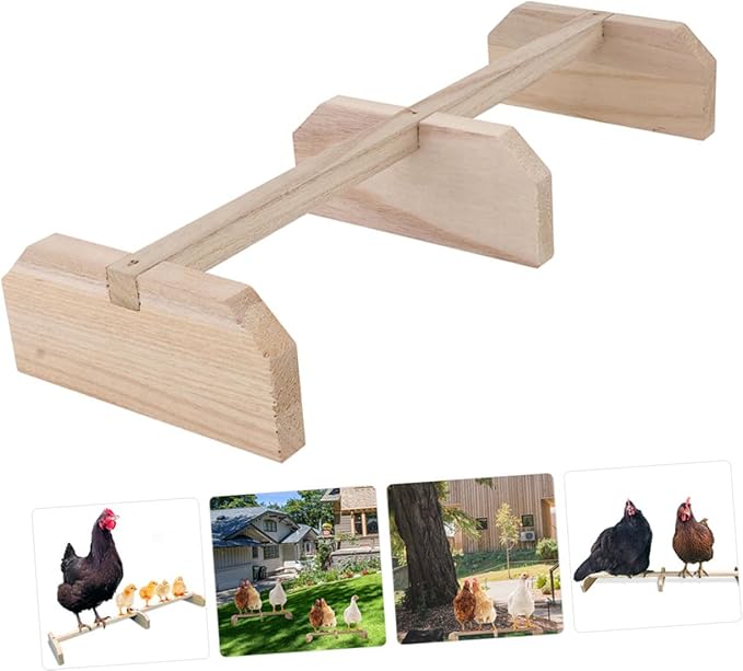 1piece Natural Chicken Perch Wooden Roosting Bar Bird Cage Perch Bird Cage Accessory
