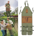 Gardening Apron with Pockets for Women & Men, With Adjustable Straps,Ideal for Gardening, Cooking, Painting
