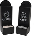 Chicken Oyster Shell and Grit Feeder Wooden Automatic Poultry Feeder Chicken Coop Accessories Supplies