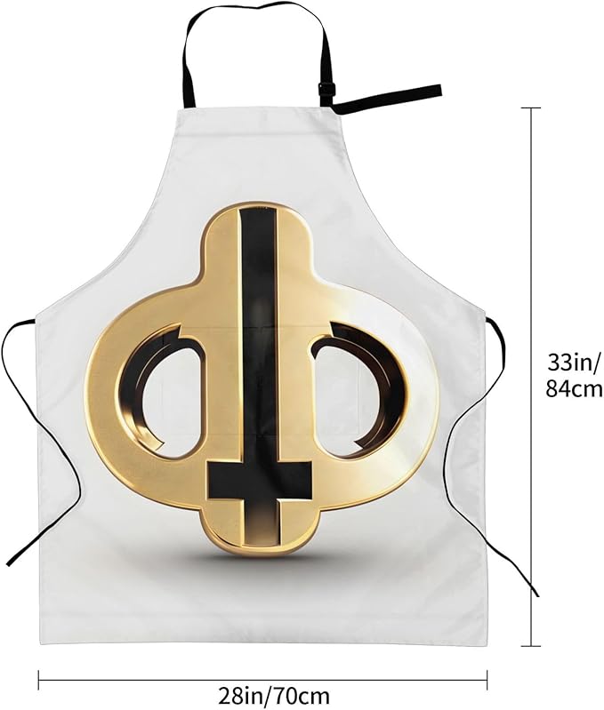 Multidimensional Space Heavy Duty Waterproof Apron with Pockets for AdultsResistant Grilling, Gardening, Painting