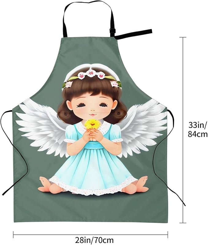 Multidimensional Space Heavy Duty Waterproof Apron with Pockets for AdultsResistant Grilling, Gardening, Painting