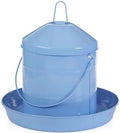 Double-Tuf® Painted Hanging Galvanized Poultry Feeder | Automatic Poultry Feeder | Easy to Use | Durable, Weatherproof and Lightweight | 17 lbs
