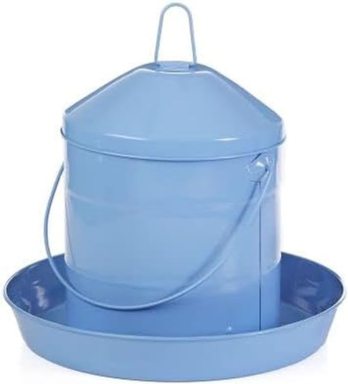 Double-Tuf® Painted Hanging Galvanized Poultry Feeder | Automatic Poultry Feeder | Easy to Use | Durable, Weatherproof and Lightweight | 17 lbs
