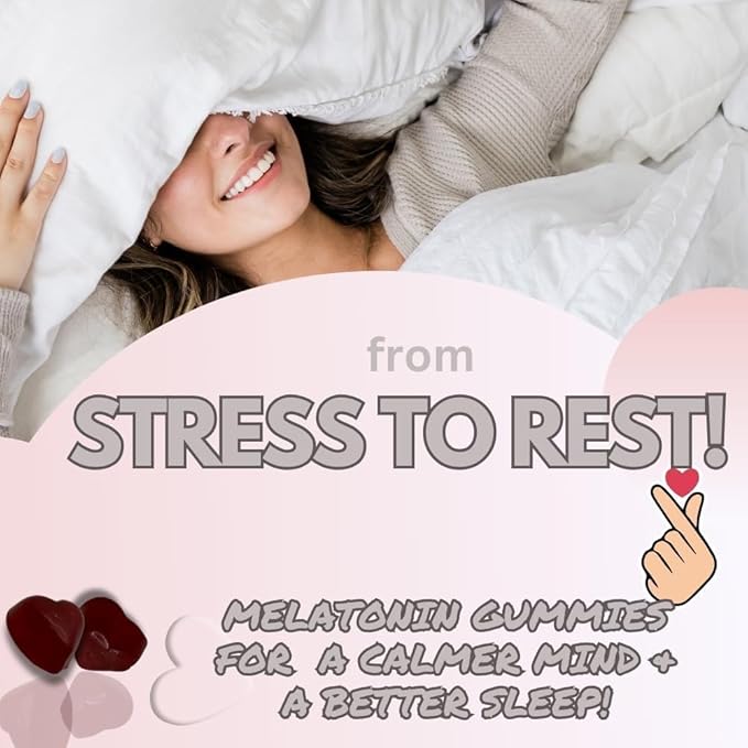 Melatonin Gummies 10 mg -Enhance Sleep Quality-Sleep Support Gummies Vegetarian