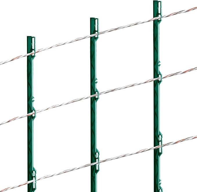 VEVOR Electric Fence Wire, 2625Ft 800M Portable Polywire, 3/32" Diameter 9 Mixed Metal Strands for Reliable Conductivity and UV, Rust Resistance, Fencing Rope Line for Horse, Cattle, Livestock