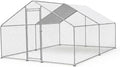 Chicken Coop Large Metal Chicken Coop for 15-20 Chickens with Waterproof and Anti-UV Cover,Premium Walk-in Poultry Cage for Chicken Run,Chicken House for Outdoor Farm Use(11.3'Lx9.8'Wx6.5'H)
