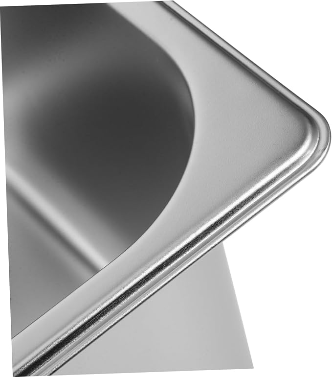 Luxshiny Stainless Steel Rice Storage Container Capacity Airtight Kitchen Storage Bin for Grains and Flour Compact Design for Cabinet Organization and Space-saving