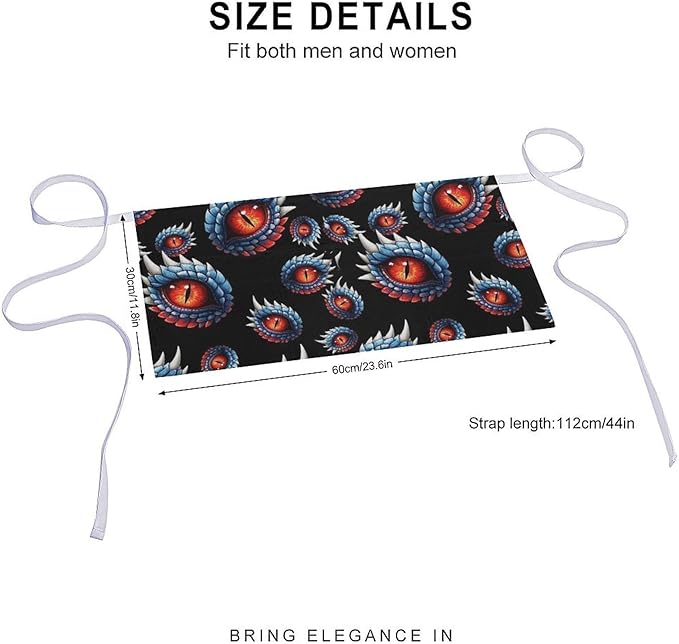 Half Apron with 3 Pockets Chef Cooking Kitchen Restaurant Aprons for Women Men