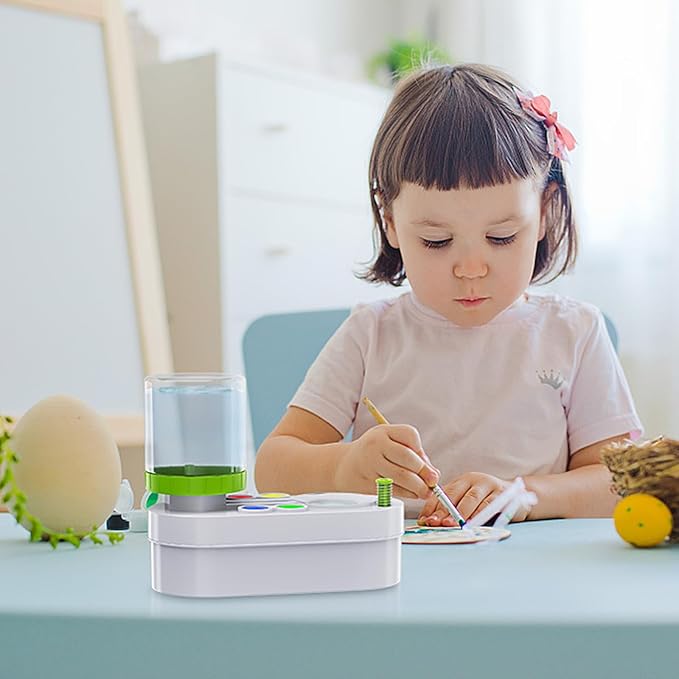 2026 Upgraded Paint Brush Cleaner for Artists, Kids Easter Painting Station with Brush Washer, Portable Paint Station & Rinsing Tool, Art Supplies Cleaning System for Children&Adults