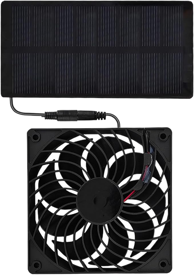 Solar Exhaust Fan,0.8w 4v Energy-Saving Ventilation | Solar Greenhouse Fan Outdoor Gear - for Outdoor Camping Fishing Barbecue Tent Greenhouse Chicken Coop