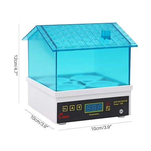 Digital Egg Incubator Egg Hatching Incubator Small House with Automatic Temperature Control Digital Professional Poultry Hatcher Machine for Hatching Chicken Birds Duck Quail Turkey Goose Egg