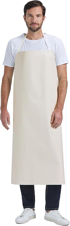 Nanxson Thick Rubber Waterproof Apron，Chemical Resistant，Heavy Duty Apron Adjustable for Dishwashing, Gardening, Butchering