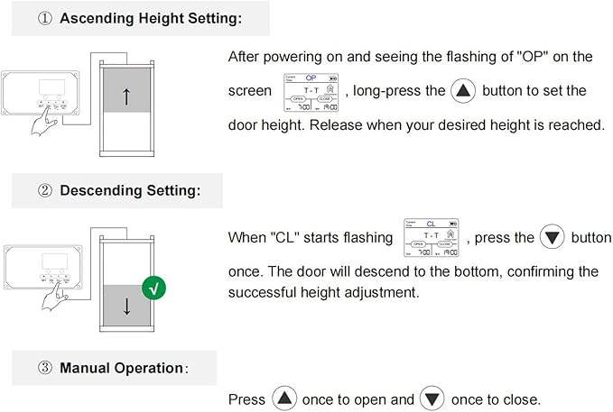 Automatic Chicken Coop Door Opener, Programmable Timer for Poultry Farm Duck House Chicken Coop Accessory (US Plug 100-240V)