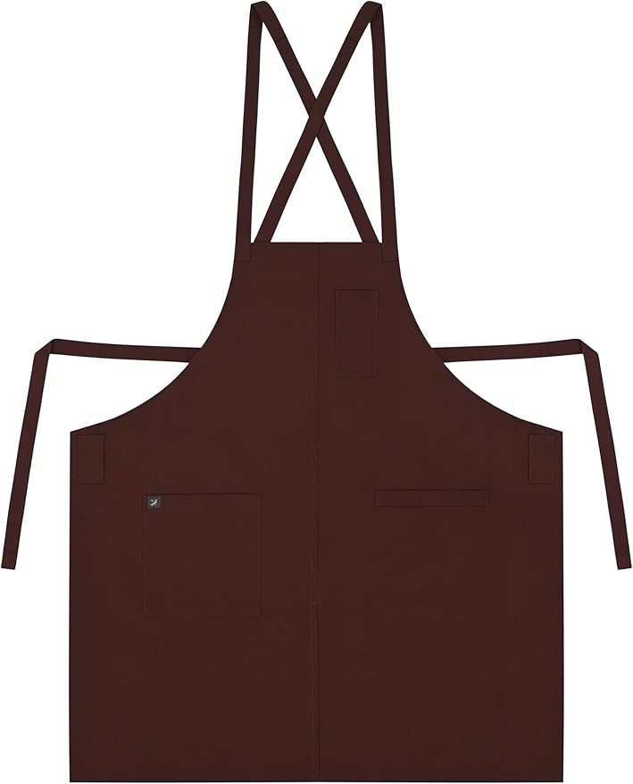 Chef Bib Aprons for Women and Men (Standard Dry Guard AA2095 & AA2095X) - Neck Strap Apron with Pockets 33"