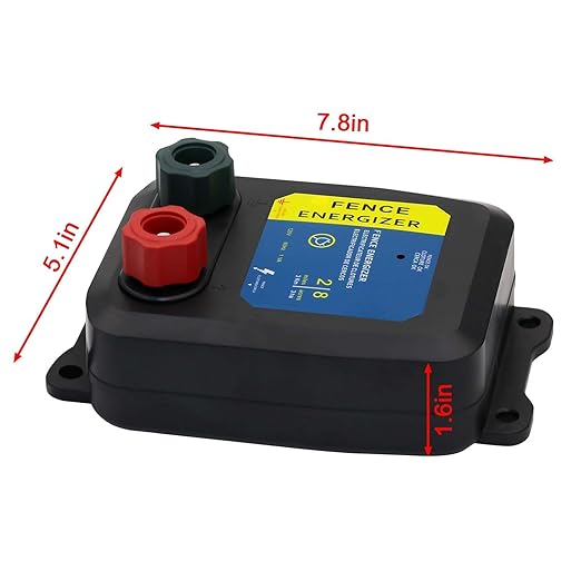 PE2 Electric Fence Energizer for Contain Small Animals, Keep Out Pests and Predators, 8 Acres/2-Mile Output Voltage 5000V, 0.1 Joule,with 17 Gauge Aluminum Wire