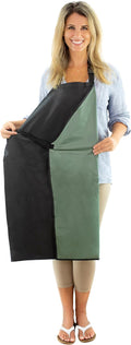 Waterproof Apron For Men and Women - 35" Multi Purpose Work Aprons for Dishwashing, Dog Grooming, Cleaning