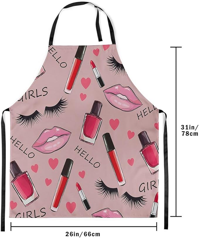 jejeloiu Cartoon Cats Apron for Women Men 26"x31"