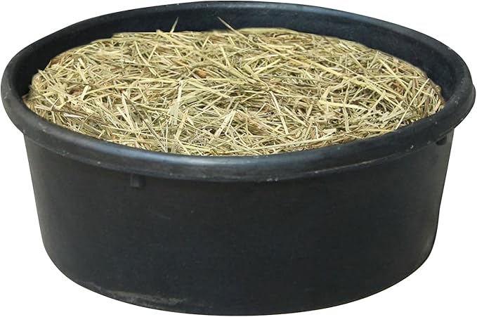 Rubber Feed Pan 4L – Modern Portable Utility Bucket, Premium, Water, Trough Food Container Dog, Cat Duck Chicken Small Animal | Dog Cat Duck Chicken Small Animal Ranch Farm Outdoor