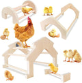 Wooden Chicken Perch (4 Pack), Jungle Gym Roosting Bar, Chicken Coop Accessories