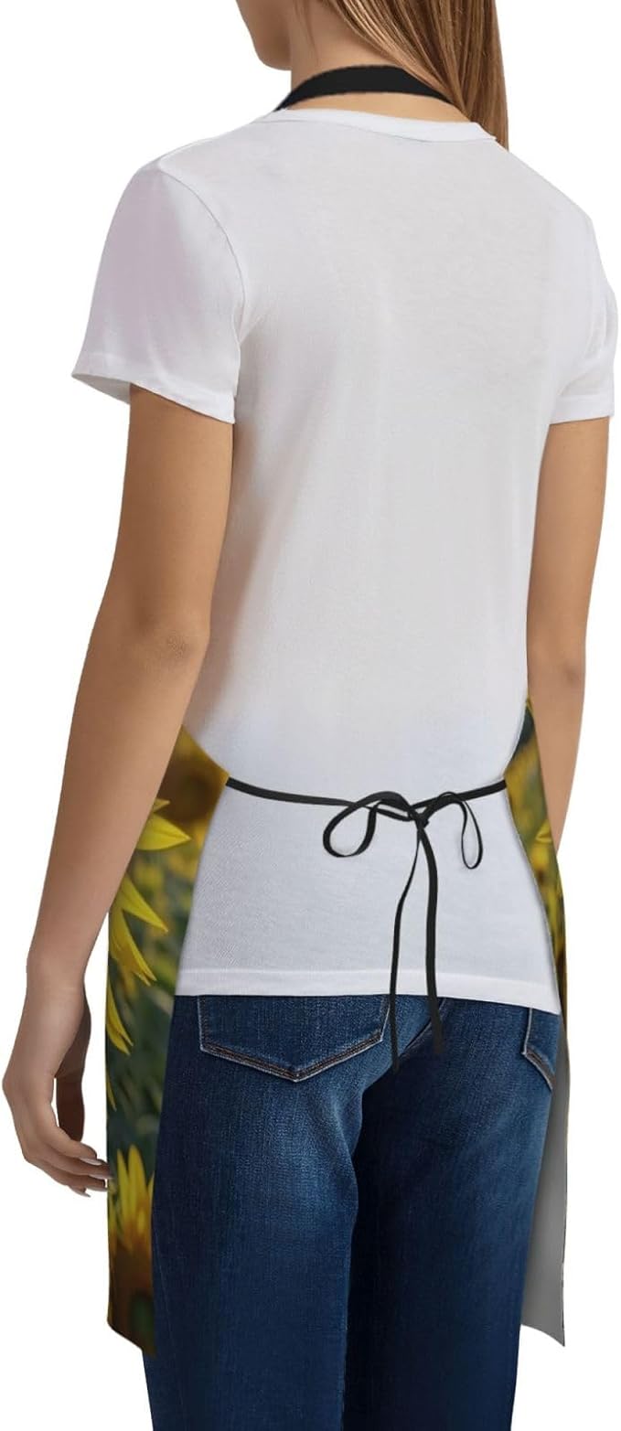 Apron for Women Men Waterproof Adjustable Bib Tractor farm Cooking Aprons Chef Bibs