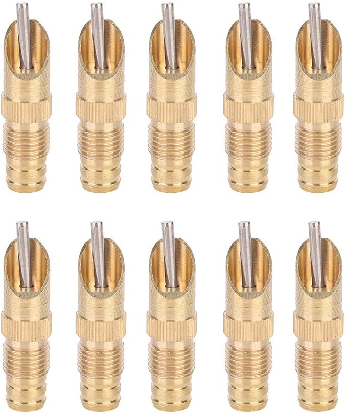 AUNMAS 10Pcs Rabbit Drinker Nipple Waterer Set Automatic 360 Degree Stainless Steel Nipples Cage Accessories Drinking Water Tool for Rabbits, Chickens, Ducks, Birds, Quails
