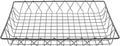 G.E.T. IR-903 Gray 18 Wire Pastry Basket, 2" Deep (fits IR-900, IR-902) Iron Powder Coated Wire Baskets Collection