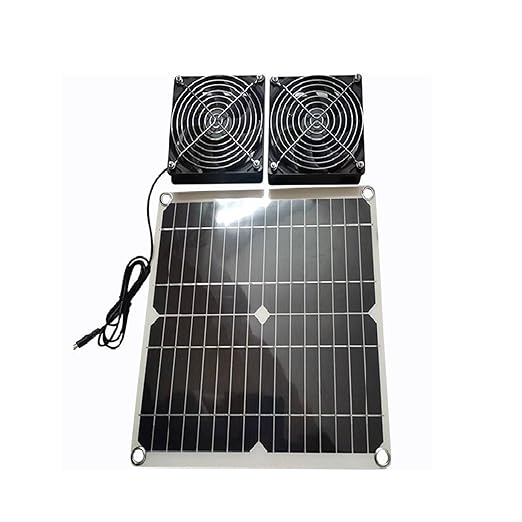 Flexible Solar Operated Exhaust Fan Temperature Control Device for Motorhomes Ships Hen Houses Dog Dens Ventilation Solar Vent Fan