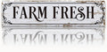 Farm Decor, Farm Fresh Sign, 15.8x4 inches, Chicken Coop Decors, Retro Metal Tin Signs, Barn Signs, Animal Wall Decor Art for Home Garden Outdoor Yard Farmhouse