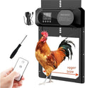 Fully Automatic Solar Powered Chicken coop Door with Remote Control, Timer, Light Sensor, Chicken coop Door, Suitable for Farms