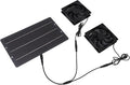 TOPINCN 10W Solar Powered Dual Exhaust Fan Kit for Chicken Coops Greenhouses Sheds, Energy Efficient with Powerful Ventilation
