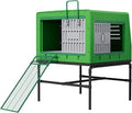 Plastic Chicken Coop Insulated Hen House Weatherproof Chicken House, Durable Cube Large Chicken Cage Easy to Assembly & Clean (Basic)