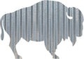 Rustic 3D Corrugated Metal Animal Signs (Buffalo, 12 Inch)