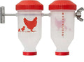 RentACoop Chicken Treat Dispenser – Multi-Treat Enrichment Toy and Boredom Buster for Chickens, Easy Top-Fill, Wall-Mounted Chicken Coop Accessory - Indoor/Outdoor