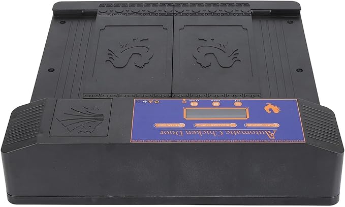 Automatic Chicken Coop Door Battery Powered Horizontal Door with LED Control, Low Battery Alert, Predator Proof, Easy Setup for Chickens and Pets