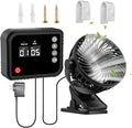 Grow Tent Fan - 360° Swivel Exhaust Fan, Adjustable Poultry Ventilator, Efficient Airflow Device | for Bathroom Kitchen Garage Greenhouse Dorm Shed Patio Chicken Coop Ventilation System