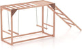 Chicken Perch with Ladder & Swing - Roosting Bars for Chickens, Poultry Coop Accessory Toy, Wooden Chicken Activity Play for Healthy, Happy Hens, Suitable for Backyard Farms