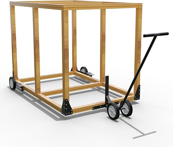 Chicken Coop Wheels Kit - Portable Poultry Tractor Mobilization Steel Chicken Coop Accessories - Set of 6 Chicken Run Wheels-Chicken Cage Not Included-Patent Pending