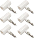 Stainless Steel Rabbit Water Nipples Metal Automatic Watering System with PVC Tee for Guinea Pig, Hamster, Ferrets (6Pcs)