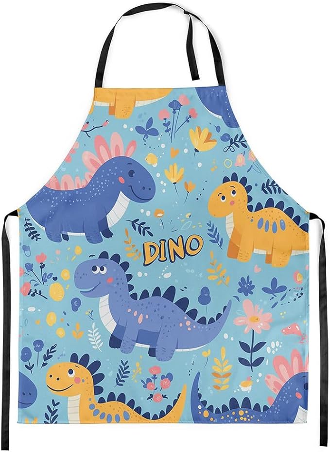 jejeloiu Cartoon Cats Apron for Women Men 26"x31"