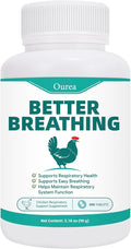 Chicken Breathing Supplement, Poultry Respiratory Aid Pills for All Breeds & Ages of Chickens - Support Wheezing, Coughing, Rapid Breathing, Lung Health - Gentle, Natural Formula - 300 Tablets
